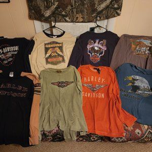 Harley-Davidson long sleeve men's shirt lot